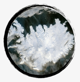 Iceland With Glaciers Satellite, HD Png Download, Transparent PNG