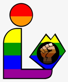 Pride Support Fist Rainbow Library Logo - Pride Library Logo, HD Png Download, Transparent PNG