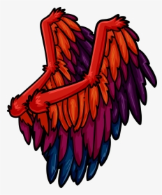Club Penguin Wiki - Phoenix Wings Cp, HD Png Download, Transparent PNG