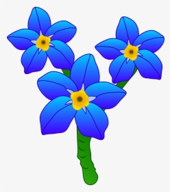 Forget Me Not Cartoon Flowers, HD Png Download, Transparent PNG