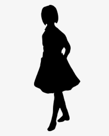 Girl Silhouette Images - Silhouette Drawing Of A Girl Transparent, HD Png Download, Transparent PNG