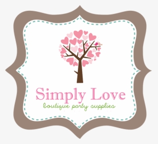 Simply Love Boutique Party Supplies - Heart Tree, HD Png Download, Transparent PNG