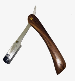 Wooden Handle Shaving Straight Razor - Metalworking Hand Tool, HD Png Download, Transparent PNG