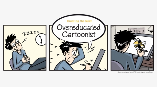 Header Image Featuring Comic Clippings By Jorge Cham - Jorge Cham Phd Comics, HD Png Download, Transparent PNG