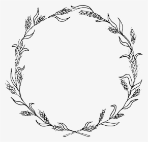 Wreath Portable Network Graphics Clip Art Vector Graphics - Wreath Flower Png Black And White, Transparent Png, Transparent PNG