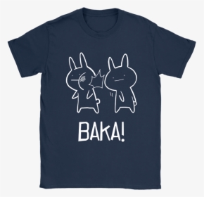 Baka For True Otakus Anime Fans Cute Bunnies Shirts - Shirt, HD Png Download, Transparent PNG