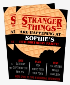 Printable Stranger Things Party Supplies - Stranger Things Party Decorations, HD Png Download, Transparent PNG