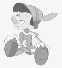 Transparent Pinocchio Nose Png - Pinocchio Black And White, Png Download, Transparent PNG