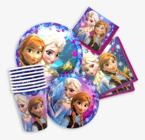 Themed Party Supplies - Frozen Party Plates And Cups, HD Png Download, Transparent PNG