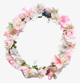#flower #flowers #flowercrown #pink #cute #aesthetic - Transparent Circle Of Flowers Png, Png Download, Transparent PNG