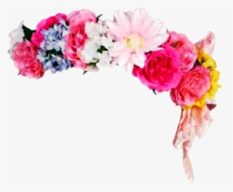 Headband Flowerband Floral Flowers Flowercrown Sticker - Flower Crown Transparent Gif, HD Png Download, Transparent PNG