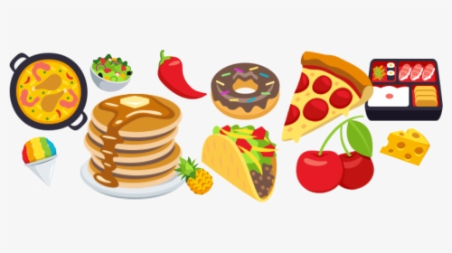 Transparent Food Clip Art - Food Emoji Transparent, HD Png Download, Transparent PNG