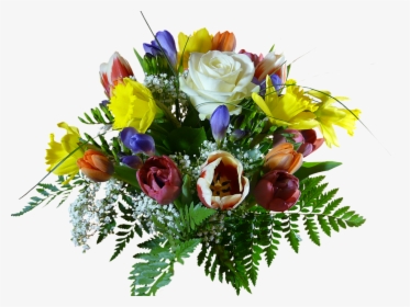 Transparent Bouquet Of Flowers Clipart - Happy Birthday Flowers Clipart Png, Png Download, Transparent PNG