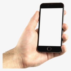 Iphone Png With Background - Person Holding Iphone 8, Transparent Png, Transparent PNG
