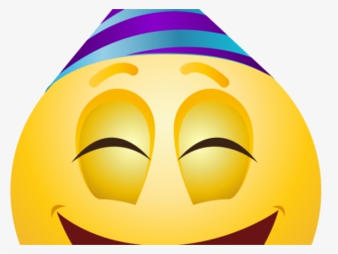 Emoji Face Clipart Transparent - Party Hat Emoji Face, HD Png Download, Transparent PNG