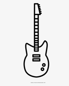 Guitarra-eléctrica Página Para Colorear - Bass Guitar, HD Png Download, Transparent PNG