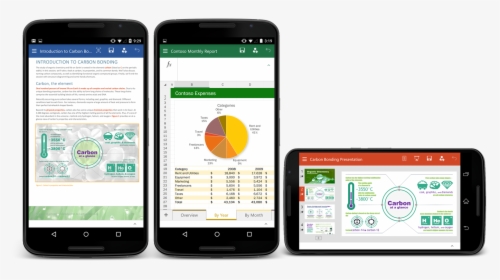 Office For Android Phone Preview Now Available - Power Point On Phone, HD Png Download, Transparent PNG