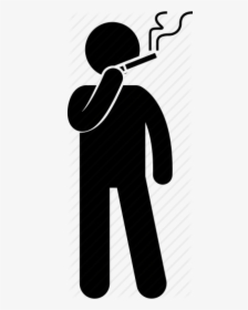Person Smoking Icon Png, Transparent Png, Transparent PNG