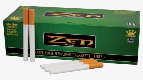 Zen Menthol Flavored Cigarette Tubes - Zen Menthol Tubes, HD Png Download, Transparent PNG