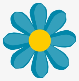 Blue Flower Clip Art - Flower Clip Art, HD Png Download, Transparent PNG