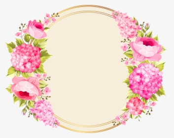 Lei Drawing Pink Flower - Flower Circle Border Png, Transparent Png, Transparent PNG