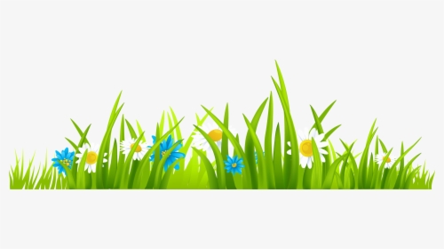 Cartoon Grass And Flowers Png - Grass Clipart, Transparent Png, Transparent PNG