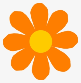 Orange Flower Clip Art - Flowers Cartoon Images Png, Transparent Png, Transparent PNG