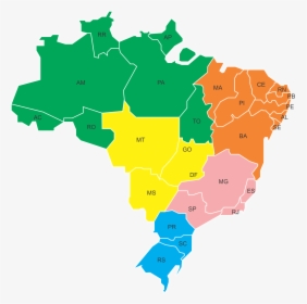 Transparent Mapa Do Brasil Png - Languages Of Brazil, Png Download, Transparent PNG