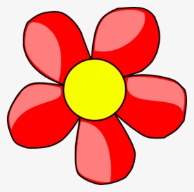 Red Flower Clip Art - Flower Clip Art, HD Png Download, Transparent PNG
