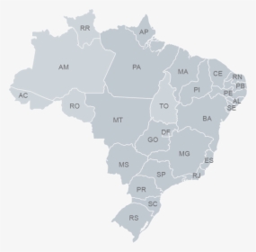 Brazilian Election 2018 Map, HD Png Download, Transparent PNG
