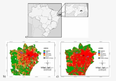 -a) Localização Do Estado Da Paraíba No Mapa Do Brasil - Relevo De Campina Grande, HD Png Download, Transparent PNG