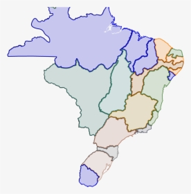 Transparent Mapa Do Brasil Png - Estudar Mapa Do Brasil, Png Download, Transparent PNG