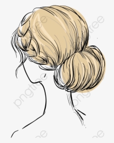 Transparent Beauty Clipart - Hair Styles Back Drawing, HD Png Download, Transparent PNG