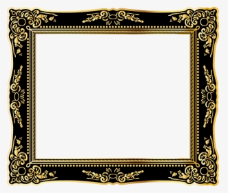 Gold Frame Png - Vintage Frames Png Gold, Transparent Png, Transparent PNG