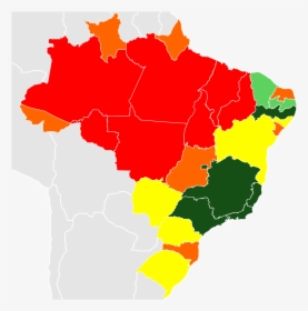 Clip Art Mapa Do Brasil Por Regio - Literacy Rate In Brazil, HD Png Download, Transparent PNG