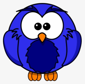 Blue Owl Cartoon Svg Clip Arts - Brown Cartoon Owl, HD Png Download, Transparent PNG