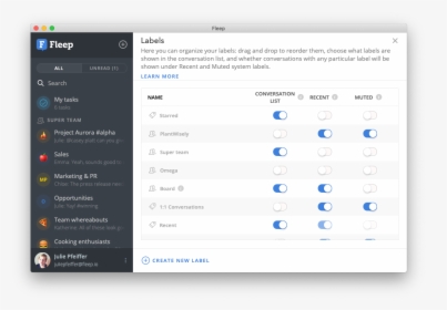 Fleep Labels - Omnifocus 3 Mac, HD Png Download, Transparent PNG