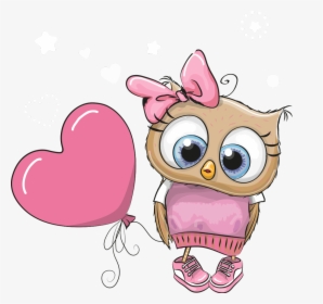 Happy Birthday Owls Cartoons Clipart , Png Download - Owls Cartoons, Transparent Png, Transparent PNG