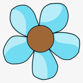 Turquoise Flower Cliparts - Cute Flower Clipart Png, Transparent Png, Transparent PNG