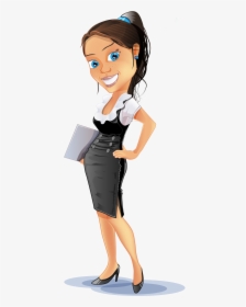 Business Woman Animation Png, Transparent Png, Transparent PNG