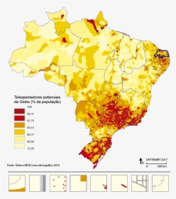 Densidade Demografica Do Brasil 2018, HD Png Download, Transparent PNG