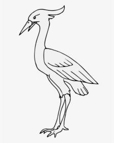 Transparent Blue Heron Png - Crane Bird Traceable, Png Download, Transparent PNG