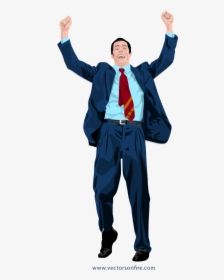 Happy Businessman By Mihai Ionascu - Happy Businessman, HD Png Download, Transparent PNG