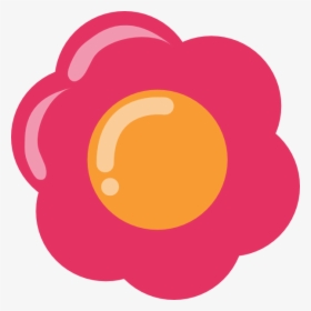 Pink Cartoon Flower - Pink Flower Clip Art, HD Png Download, Transparent PNG