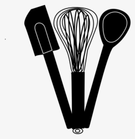 Baking - Black And White Cooking Utensils Clipart, HD Png Download, Transparent PNG