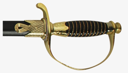 Gold And Black Handle Cavalry Sword - Ranged Weapon, HD Png Download, Transparent PNG