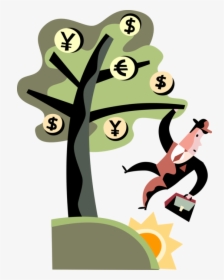 Vector Illustration Of Businessman Climbs International - Cartoon, HD Png Download, Transparent PNG
