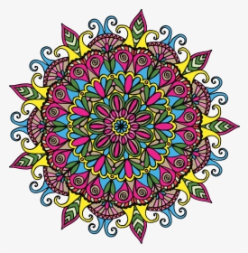 Mandala Transparent Images Png - Colorful Mandala Clipart Free, Png Download, Transparent PNG