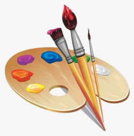 Article D Ecole Decoracion - Draw A Paint Brush, HD Png Download, Transparent PNG