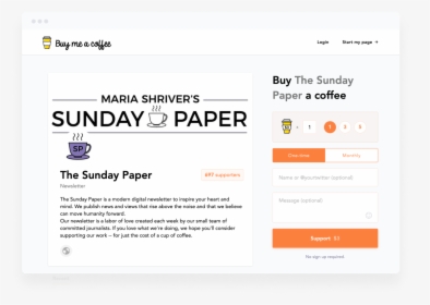 Buyme Acoffee Page Examples, HD Png Download, Transparent PNG